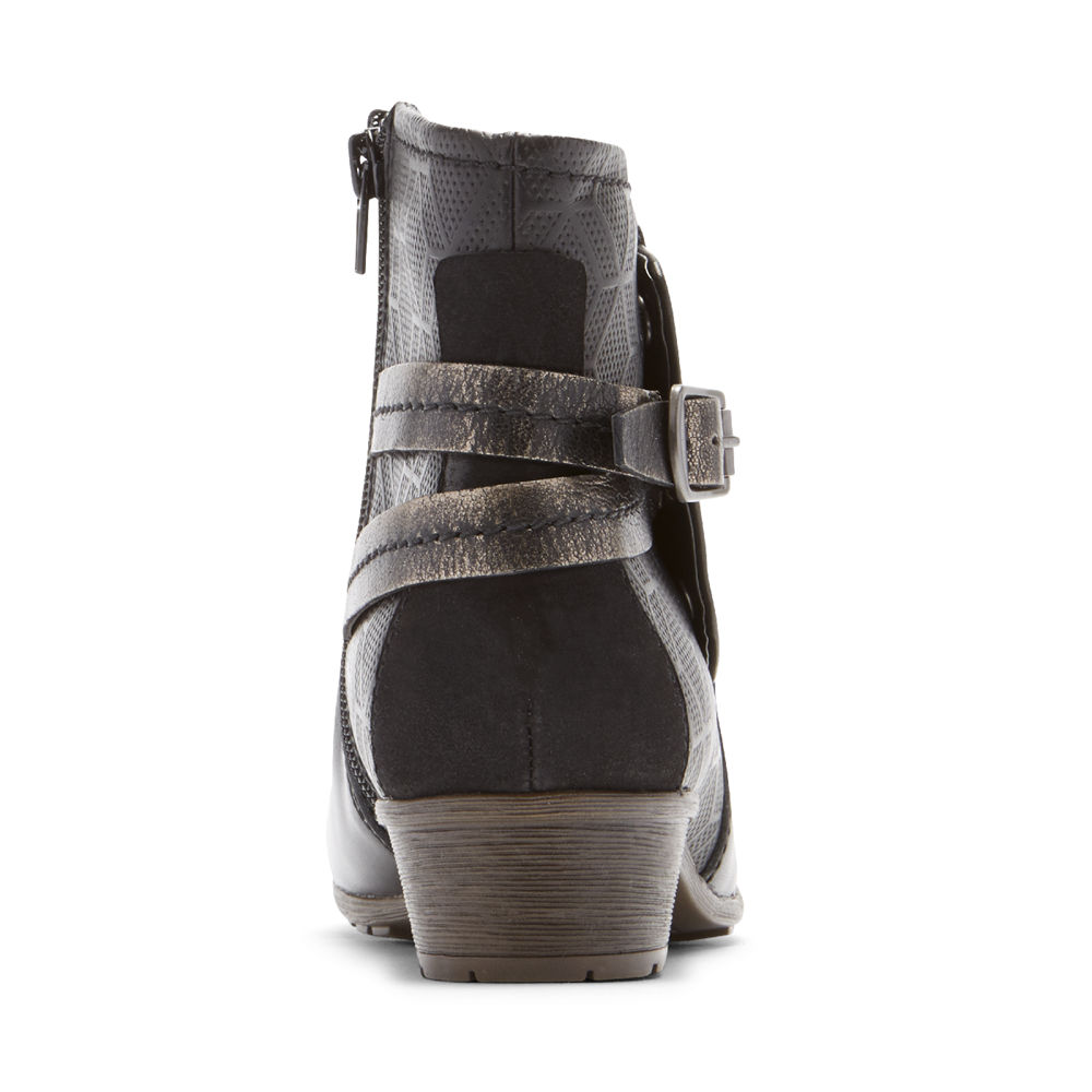 Rockport Støvler Dame Svart - Cobb Hill Gratasha Hardware - IKNM47123